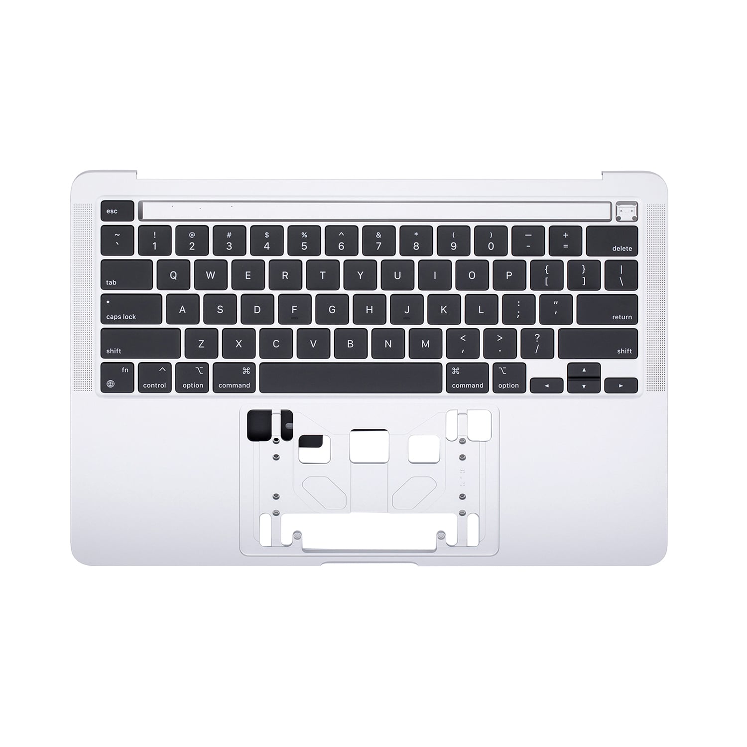 SILVER  TOP CASE WITH KEYBOARD FOR MACBOOK PRO 13" M1 A2338 (LATE 2020)