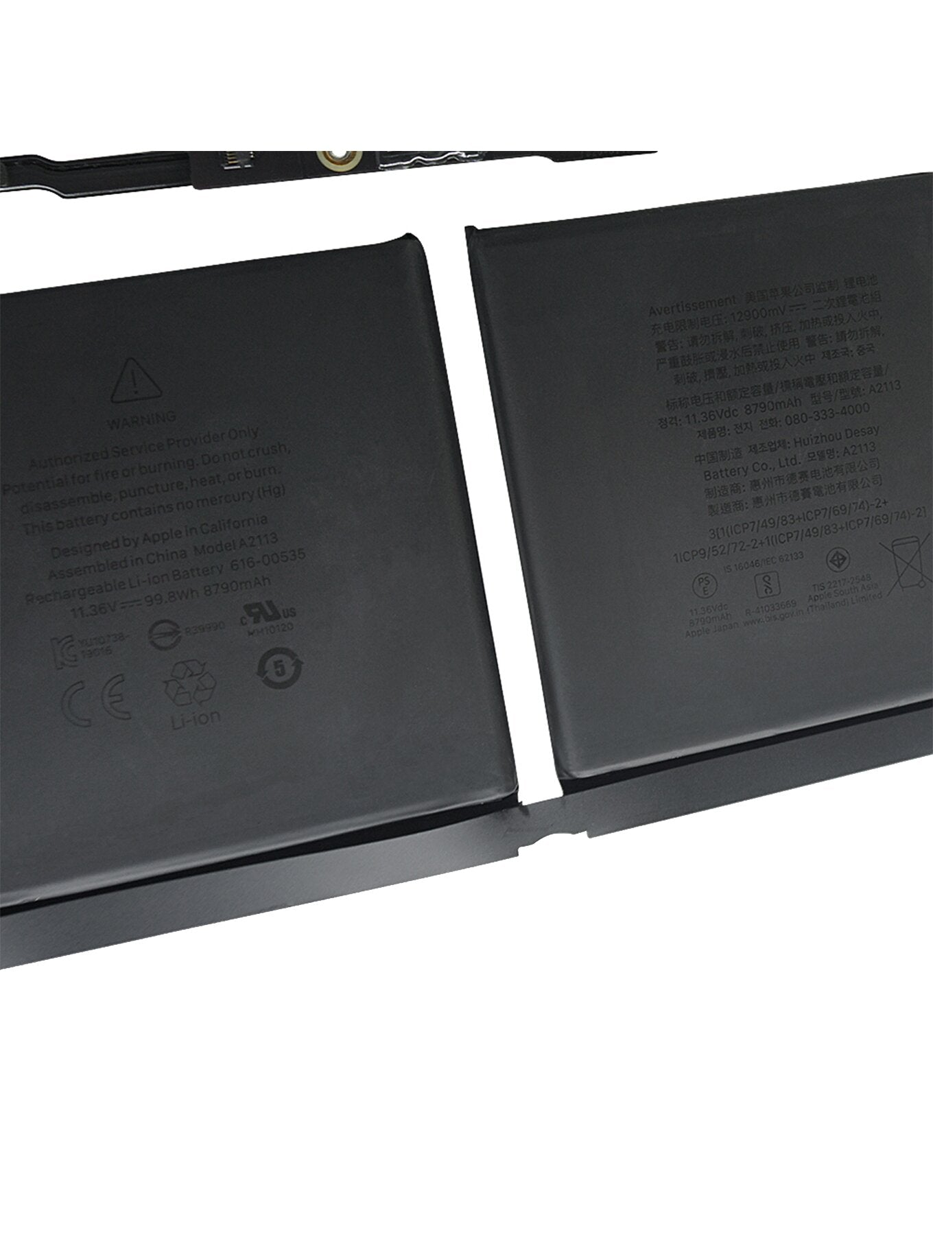 Avance A2113 11.36V-8790MAH 99.8WH Battery for Apple MacBook Pro Touch 16" A2141 LATE 2019