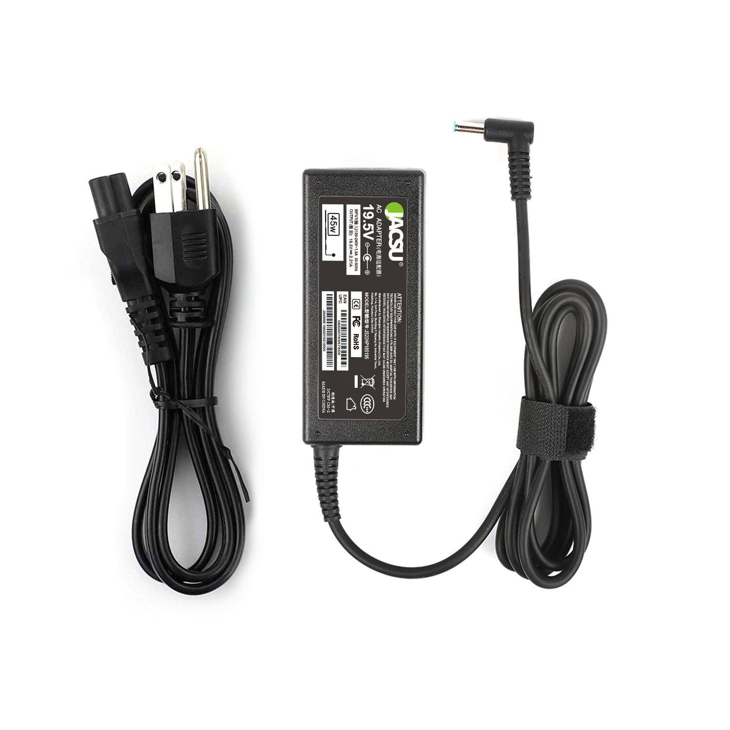 Jacsu 19.5V 2.31A 45W Pin 4.5x3.0 FOR HP ProBook 400 430 X360 G1 G2 450 G3 Laptop AC Adapter Charger 740015-003