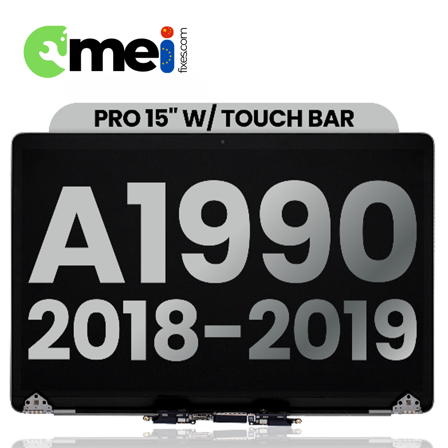 New LCD Screen & Full LCD Assembly Display A1990 For Apple MacBook Pro Retina 15.4" Silver/Grey From 2018-2019